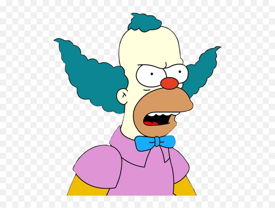 Krusty The Clown Psd Official Psds - Krusty The Clown Angry Png,Clown Emoji Png