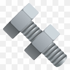 Nut And Bolt Objects Sticker - Emoji png
