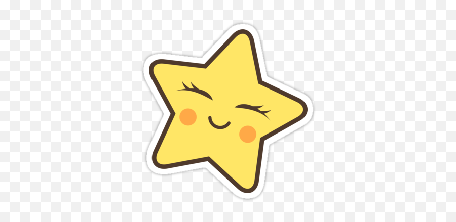 Transparent Background Cute Star Clipart - Cute Kawaii Star Png,Cute Stickers Png