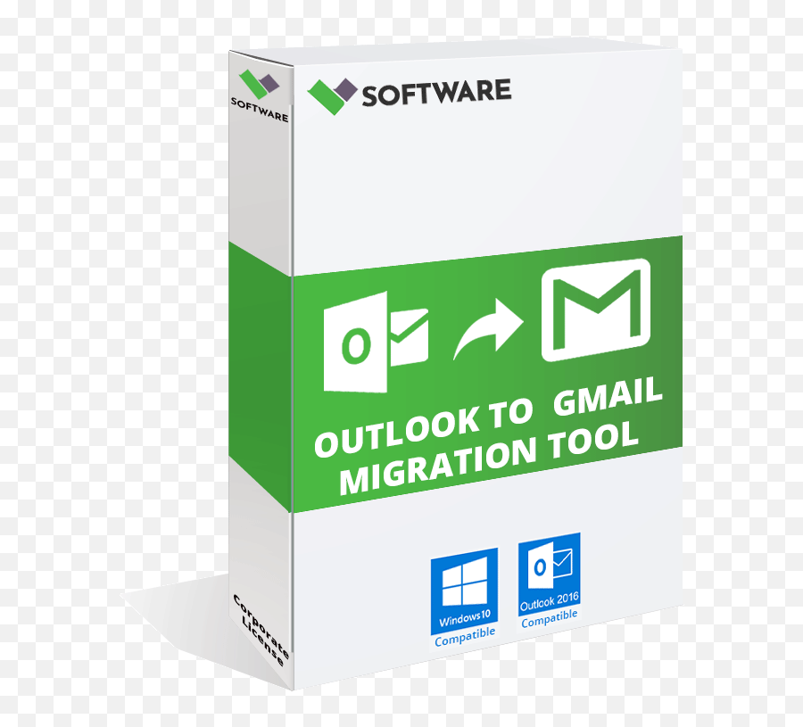 Vmail Outlook To Gmail Migration Tool - Box Png,Gmail Png