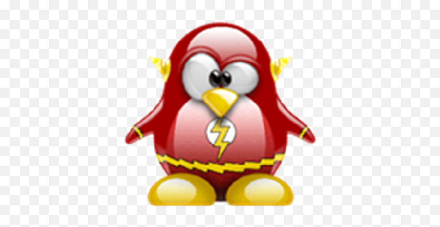 Flash Tux - Gambar Penguin Kartun Lucu Png,Tux Png