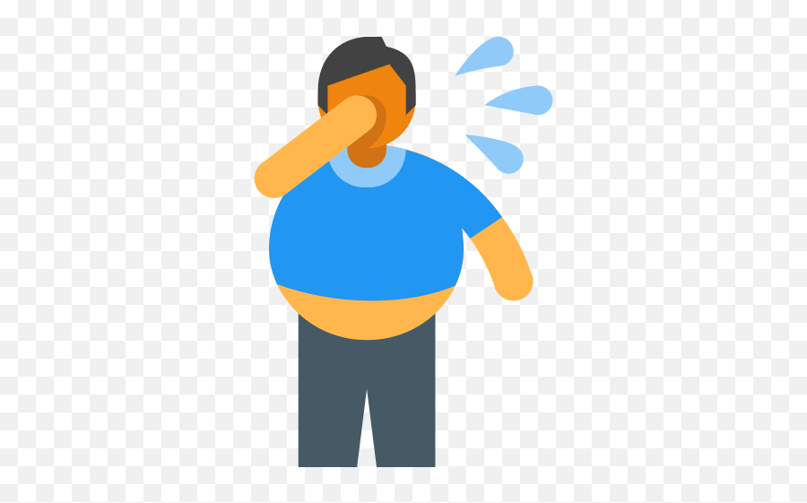 Fat Man Cry Icon - Clip Art Png,Cry Png