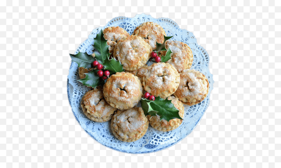 Plate Of Mince Pies For Christmas - Peanut Butter Cookie Png,Plate Of Cookies Png