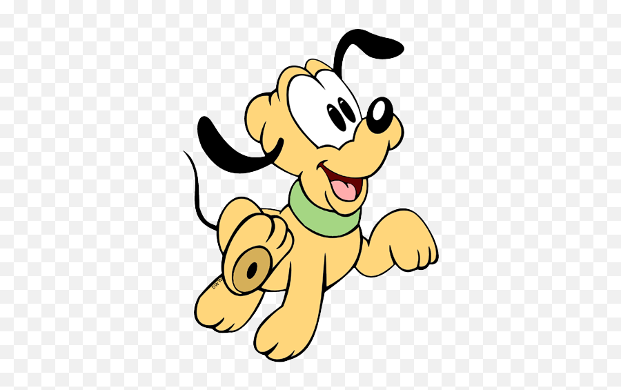 Baby Disney Pluto Cartoons - Baby Pluto Mickey Mouse Png,Pluto Png