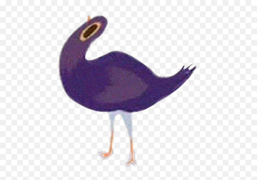 Download Hd Trash Doves Png - Purple Bird Facebook Emoticon Facebook Pigeon,Facebook Emojis Png