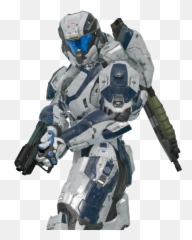Hd Halo 5 Png 87226 - Halo Spartan With Pistol,Spartan Png