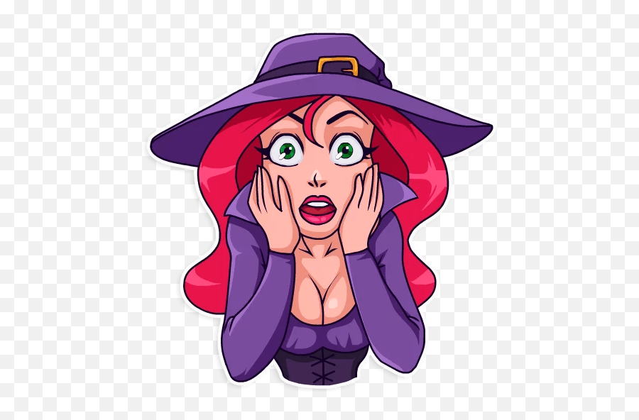 Morgana The Witch - Telegram Sticker Morgana The Witch Telegram Sticker Png,Morgana Png