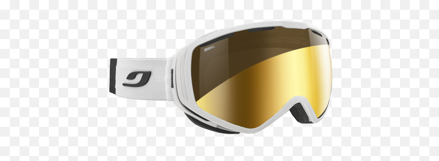 Julbo Ski Goggles Titan White Zebra Flash Gold - Julbo Png,Ski Goggles Png