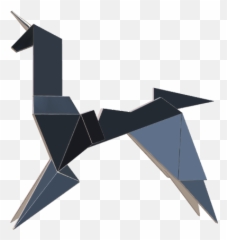 P3din - Blade Runner Silver Unicorn Origami Png