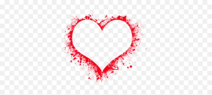 Download Free Png Bloody Heart Drawing - Ink Splatter Heart Png,Bloody Heart Png