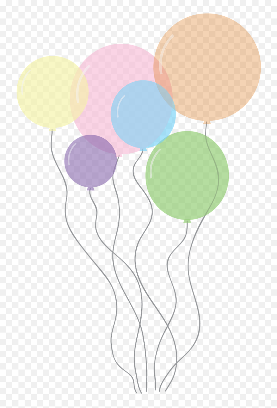 Artfree Pictures - Transparent Background Pastel Balloons Pastel Balloons Clipart Png,Balloons Clipart Transparent Background