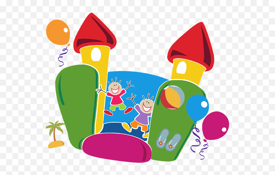 Free Inflatable Slide Cliparts - Family Fun Day Clipart Png,Bounce House Png