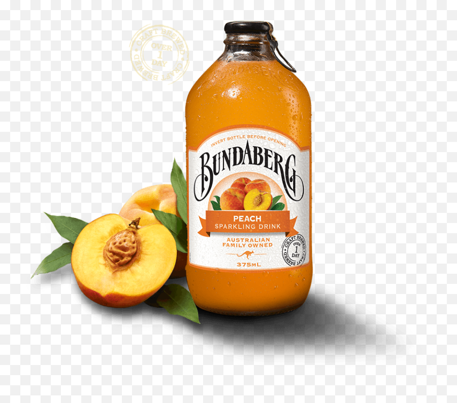 Peach Soft Drink Bundaberg Brewed Drinks - Bundaberg Peach Sparkling Drink Png,Peach Png