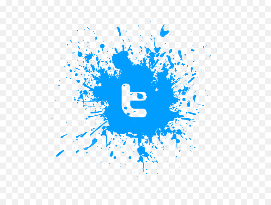 Splatter Twitter Logo - Transparent Letter V Png,Twitter Logo Image