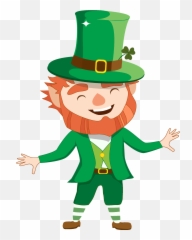 Leprechaun Clipart - Cartoon Png,Leprechaun Hat Png