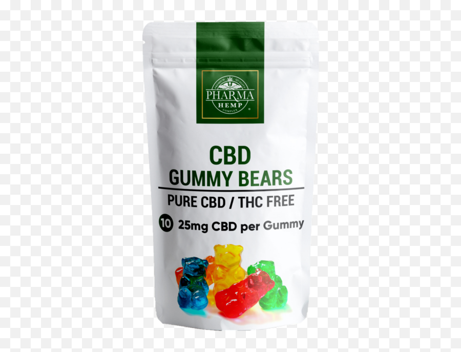 Cbd Gummy Bears 10ct 250mg - Gummy Bear Png,Gummy Bears Png