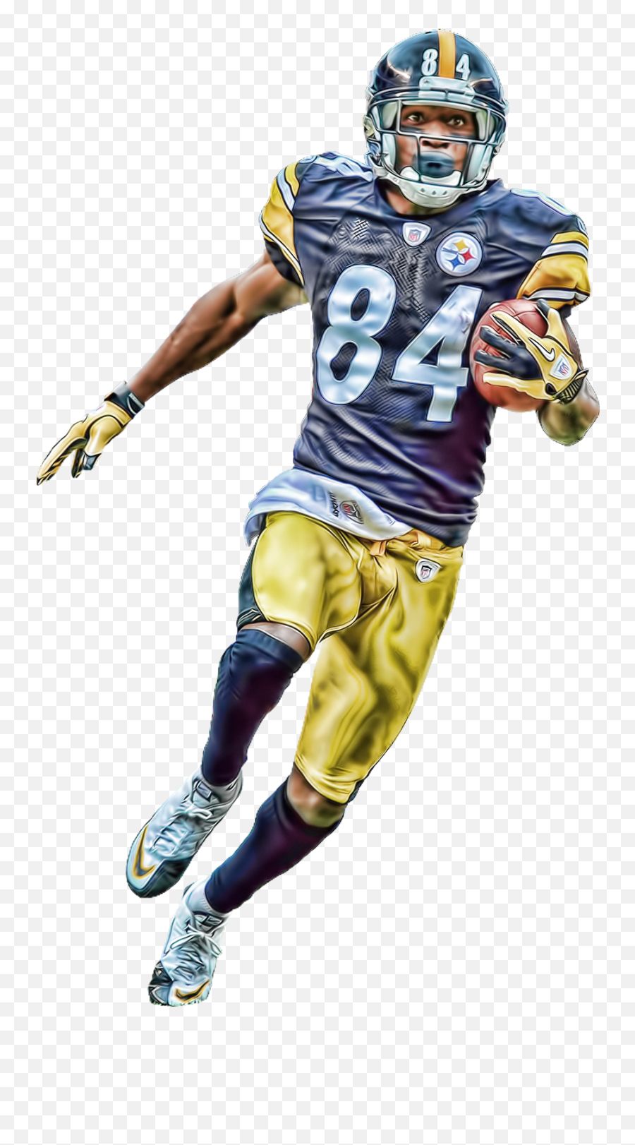 American Football Player Png Image - Steelers Antonio Brown Png,American Football Player Png