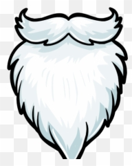 White Fuzzy Beard Club Penguin Rewritten Wiki Fandom - Cute Santa Beard Png,Facial Hair Png