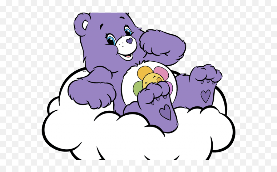 Care Bears Cliparts - Care Bear On Cloud Png,Care Bear Png