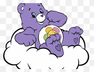 Care Bears Cliparts - Care Bear On Cloud Png,Care Bear Png