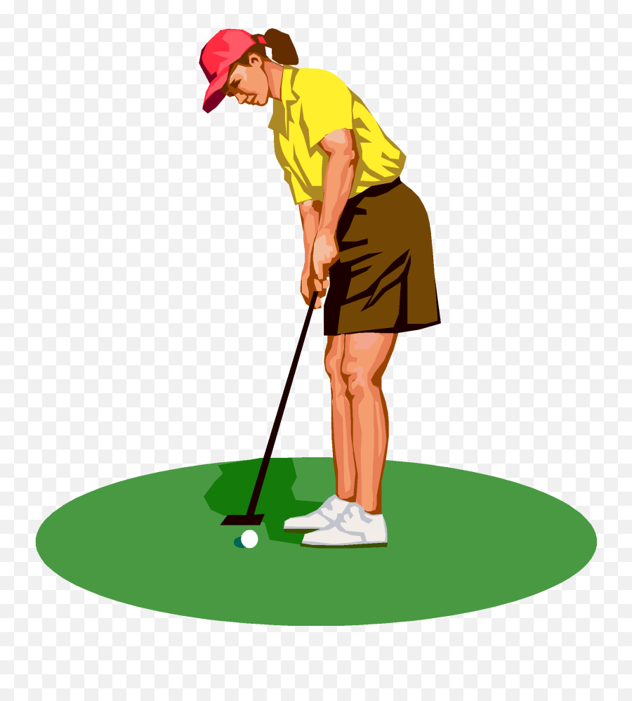 Golf Tee Silhouette - Lady Golfer Clipart Clip Art Woman Golfer Png,Golfer Png