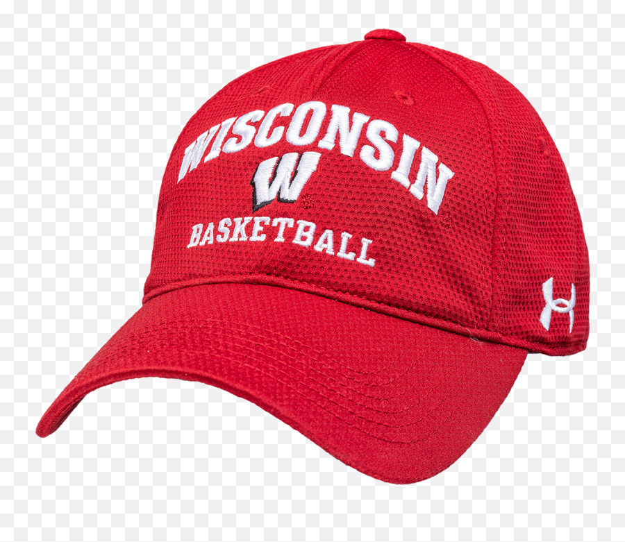 Under Armour Wisconsin Basketball Adjustable Hat Red - For Baseball Png,Under Armour Logo Png