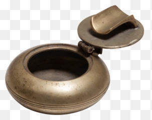 Brass Pocket Ashtray Bureau Of Trade With Images - Antique Brass Ashtray Box Png,Ashtray Png