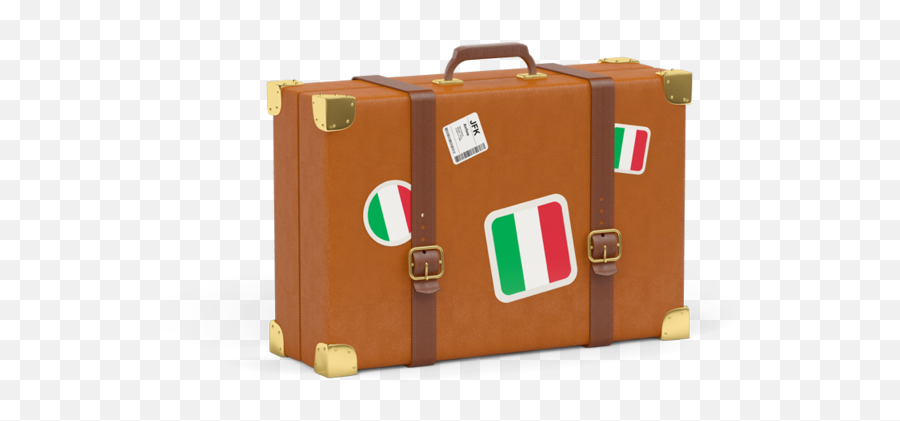 Travel Suitcase Icon Illustration Of Fl 1678935 - Png Italy Suitcase,Italy Flag Png