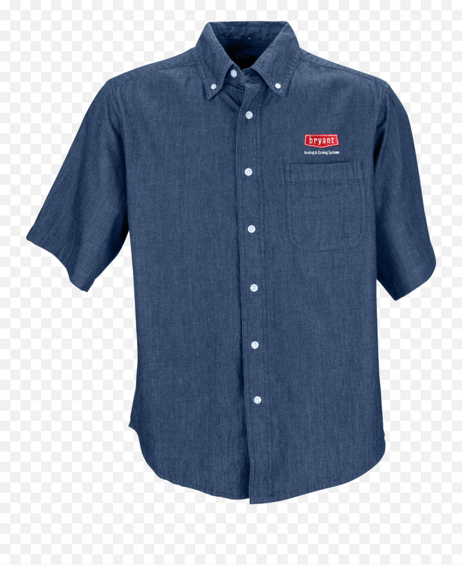 B2073m Mens Short Sleeve Hudson Denim Shirt U2013 Bryant Logo Store - Short Sleeve Png,Hudson Jeans Logo