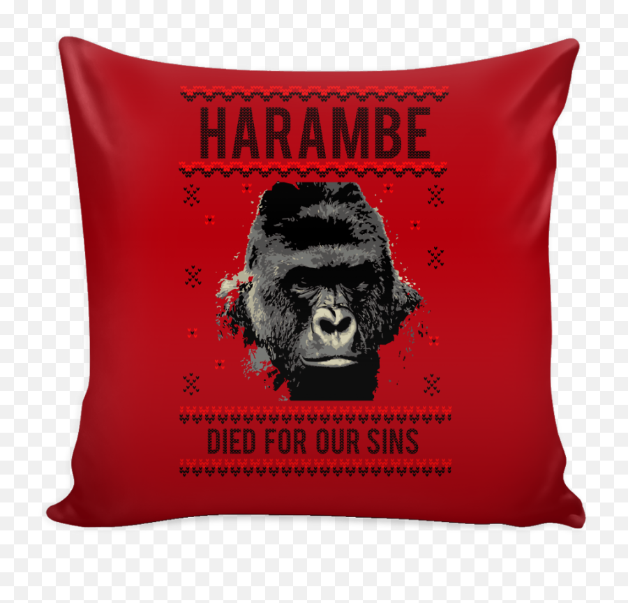Download Hd Harambe Died For Our Sins Festive Funny Ugly - Decorative Png,Transparent Harambe