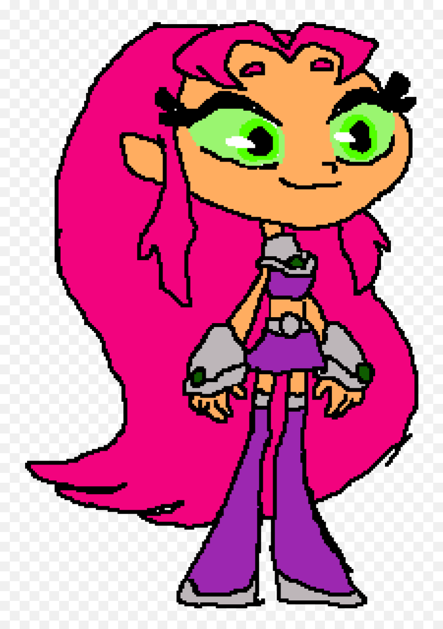 Pixilart - Starfire By Kailiejackson Starfire Teen Titans Go Drawing Png,Starfire Transparent