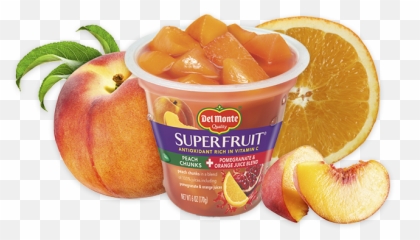 Superfruit Peach Chunks In Pomegranate U0026 Orange Juice Blend - Monte Png,Superfruit Logo