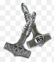 Thor Steinar Thors Hammer 2 Stainless Steel - Pendant Png,Thors Hammer Png