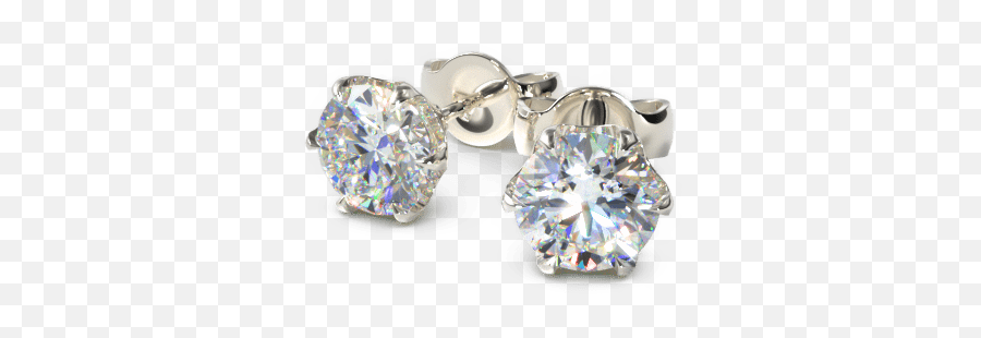Diamond Stud Earrings Jamesallencom - Earrings Png,Diamond Earring Png