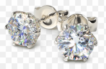 Diamond Stud Earrings Jamesallencom - Earrings Png,Diamond Earring Png