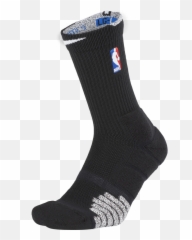 Grip Quick Crew Black Sock - Brooklyn Nets City Edition Socks png