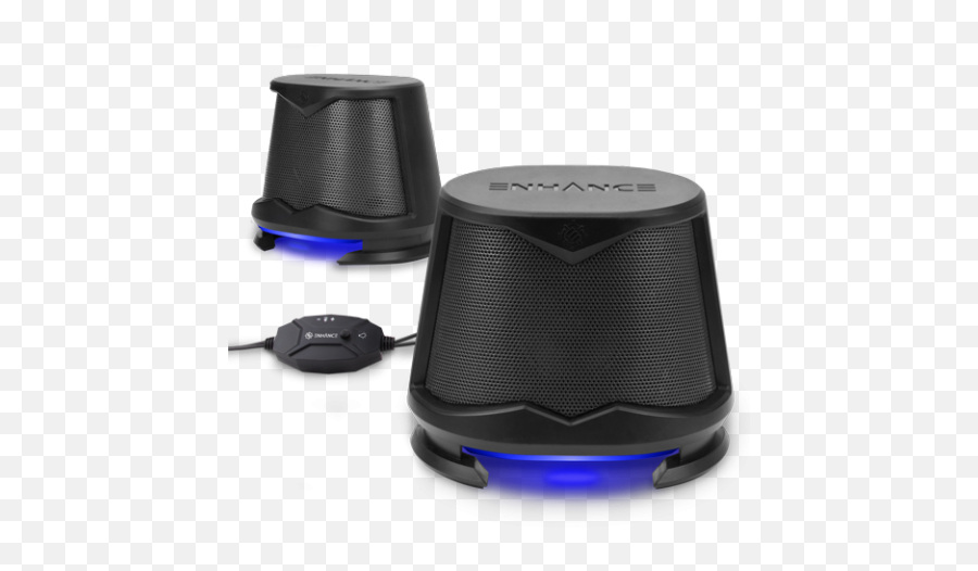 Computer Speakers Usb Powered Blue Led Glow Lights 10w Peak - Sound Box Png,Alienware Icon Pack For Windows 10