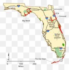 Florida - Map Americau0027s Byways Aia On Florida Map Png,Florida Map Png