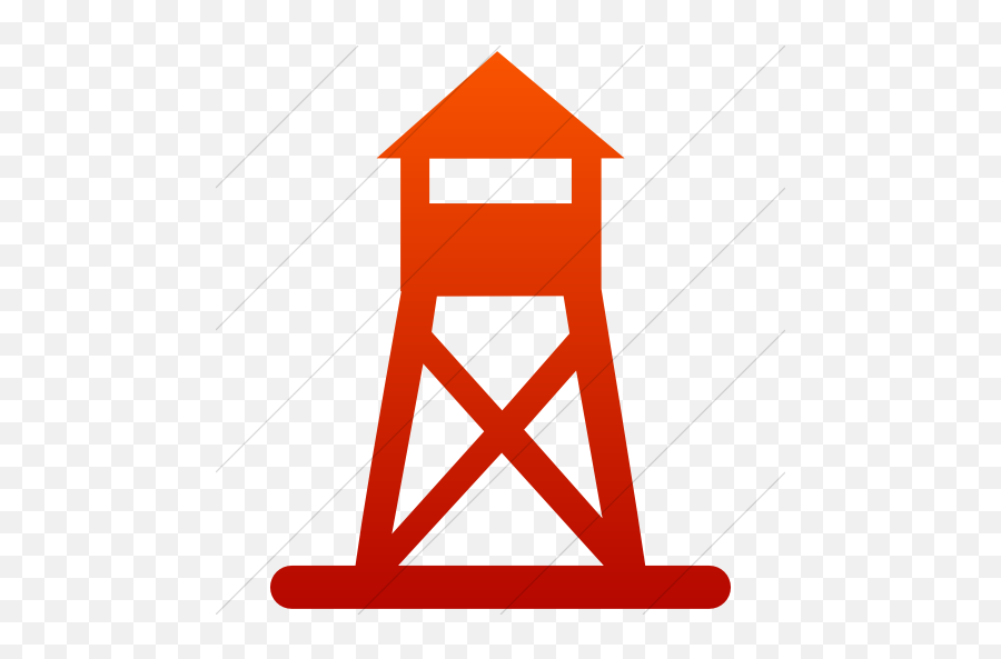 Iconsetc Simple Red Gradient Ocha Humanitarians Physical - Observation Tower Png,Light Tower Icon
