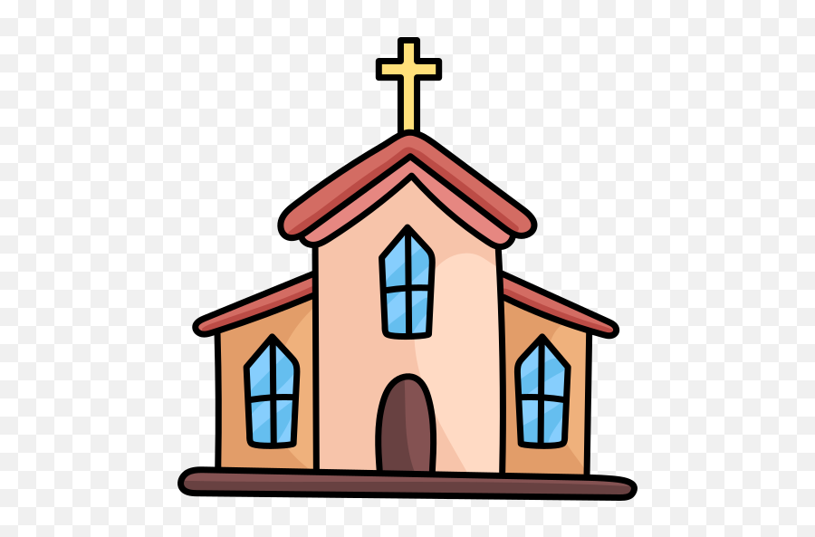 Pin - Church Drawing For Kids With Colour Png,Jesus Baptism Icon