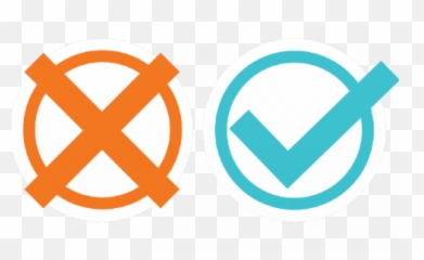 Devops Nosql And The Open Source Stack - Blue Check And X Png