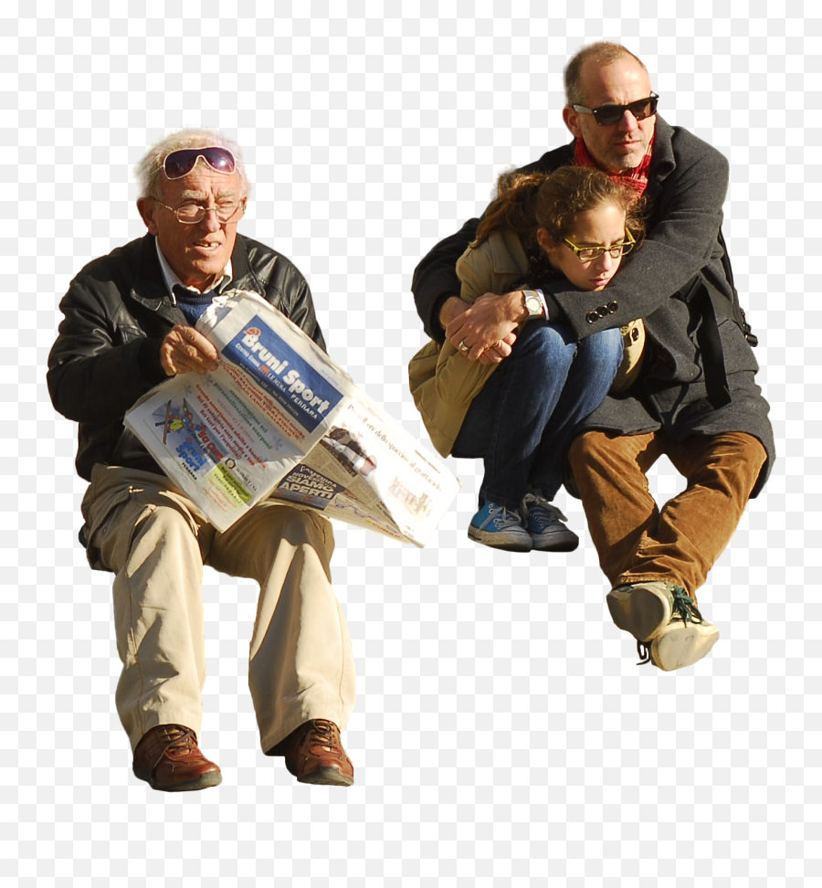 Download Hd Peoplesit Sitting - Old People Sitting Cutout People Sitting Cut Outs Png,People Sitting Png