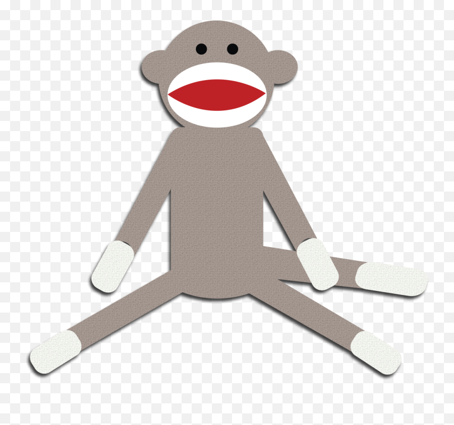 Download Monkey Clipart Cute Schylling Sock - Clip Art Png,Cute Monkey Png