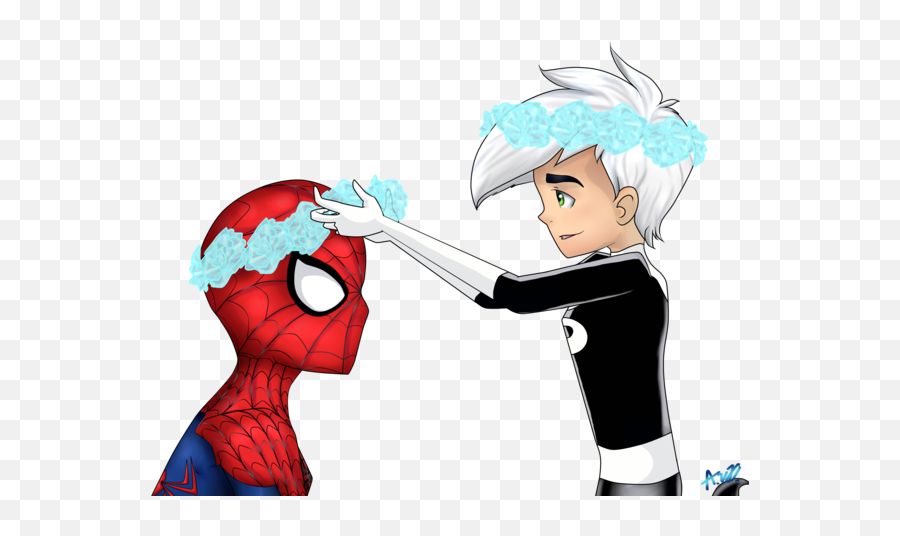 Download Hd Ask Danny Phantom U0026 Spider - Man Spiderman And Spiderman Vs Danny Phantom Png,Danny Phantom Png