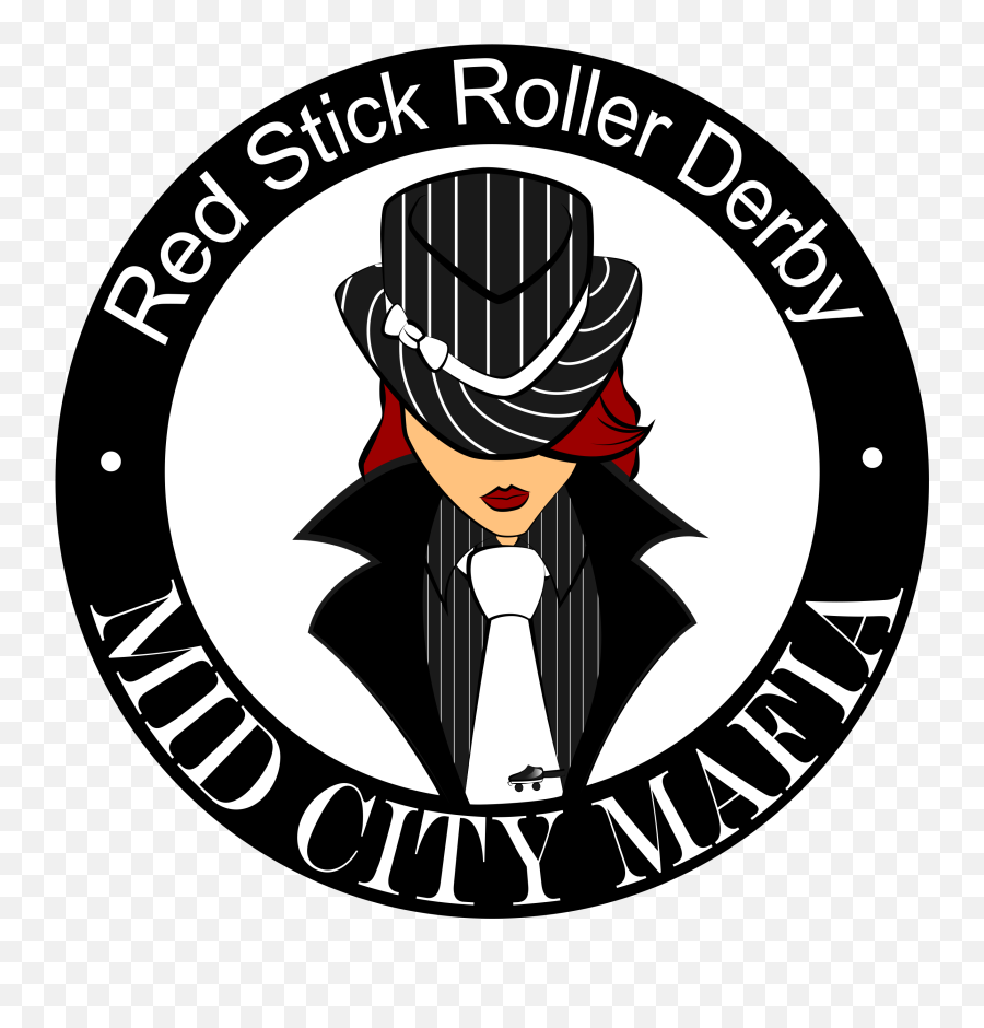 Mid City Mafia U2013 Red Stick Roller Derby - Illustration Png,Mafia Logo