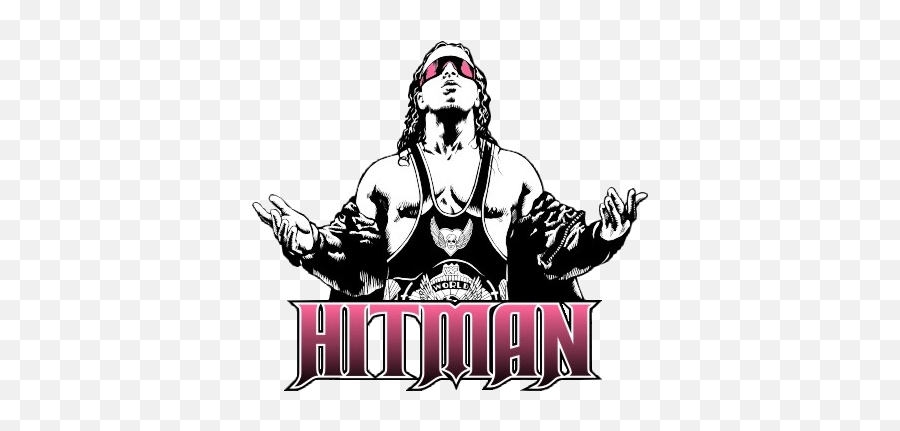 Bret Hart Wwe Wrestler Wallpapers - Bret The Hitman Hart Logo Png,Hitman Png