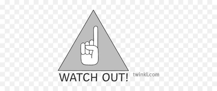 Hand Symbol Inside Red Triangle With - Sign Png,Red Triangle Logo