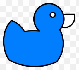 Blue Rubber Duck Cartoon Png Image - Duck Clipart Blue,Duck Cartoon Png