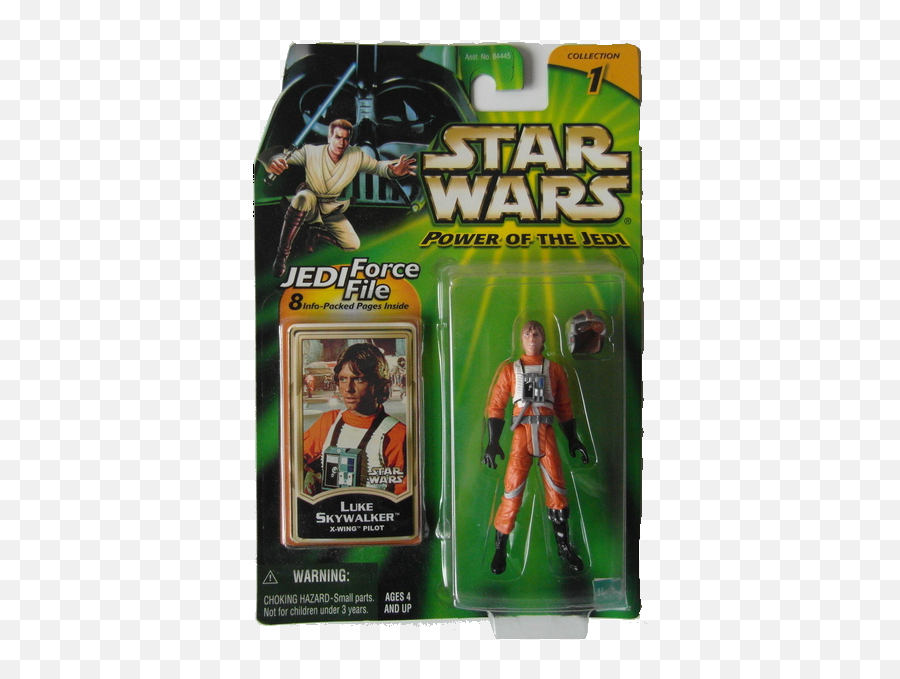 Luke Skywalker X - Wing Pilot Usa Card Star Wars Power Of The Force Leia Png,Luke Skywalker Png