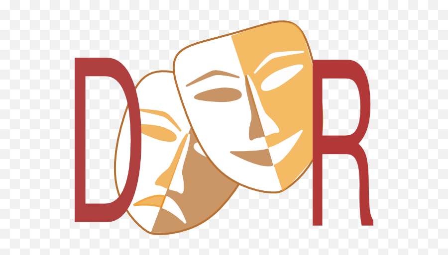 Door Theatre Masks Clip Art - Vector Clip Art Theatre Masks Png,Drama Masks Png